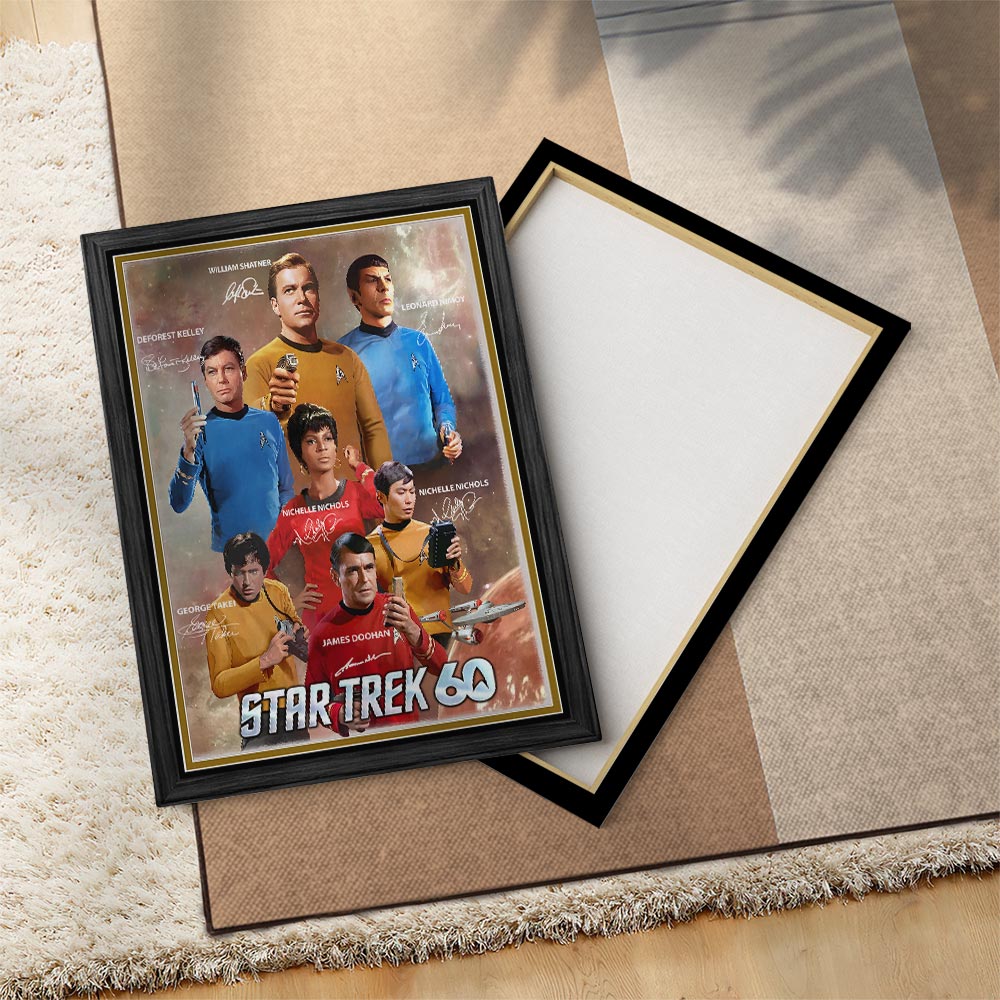 Star Trek 60th Anniversary Rectangle Canvas With Inner Frame – HOATT16418