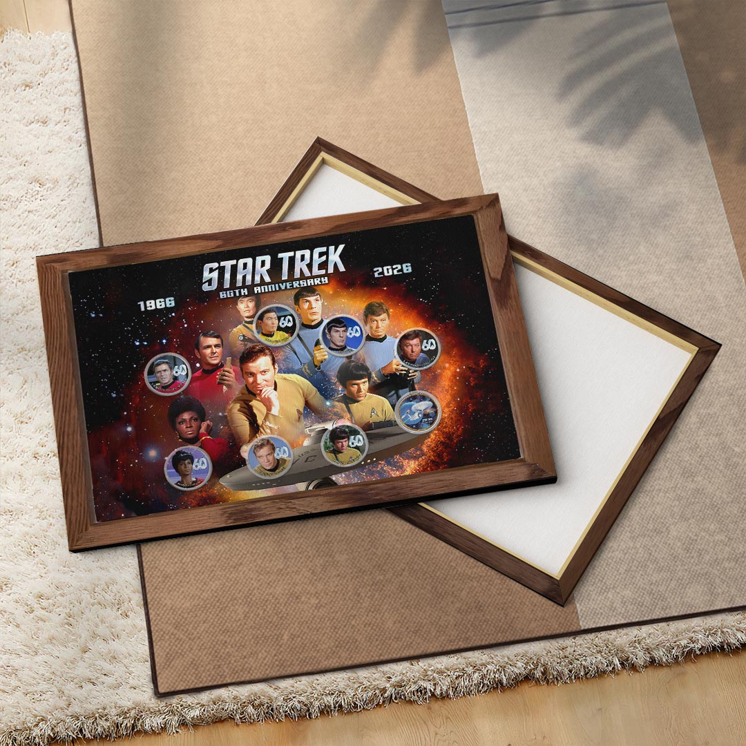 Star Trek 60th Anniversary Rectangle Canvas With Inner Frame – HOATT17006