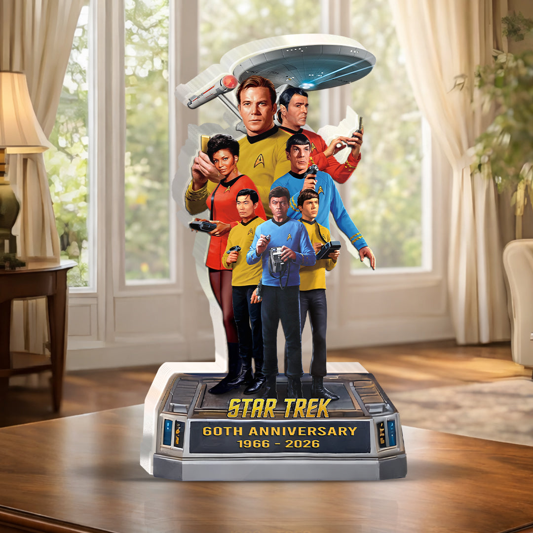 Star Trek 60th Anniversary Custom Shape Acrylic Plaque – HOATT17151