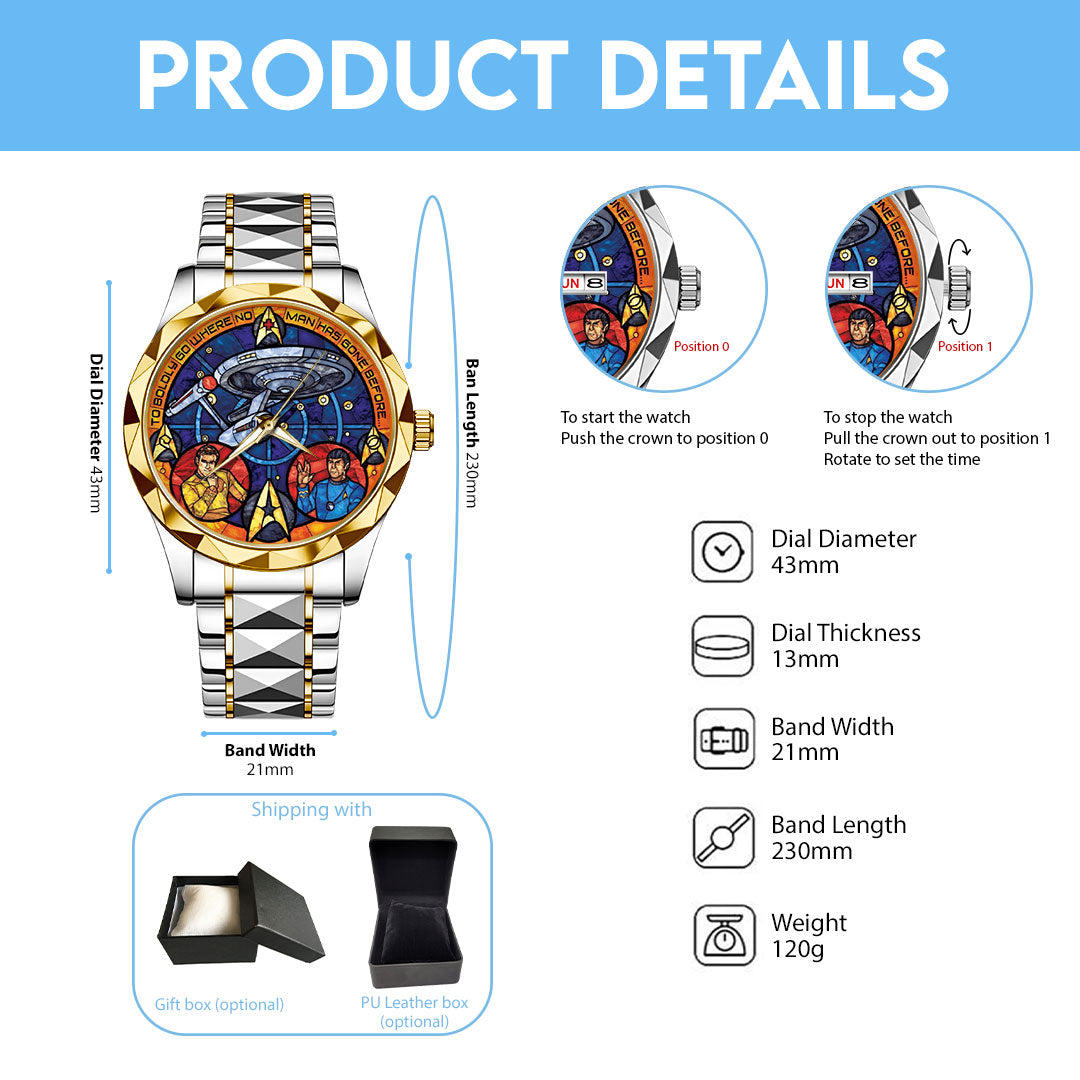 Star Trek Alloy Luxury Quartz Watch – HOATT 12209