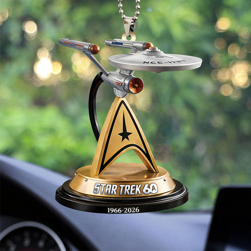 Star Trek 60th Anniversary Custom shape 2-sided Acrylic Car Ornament – MAITM14950