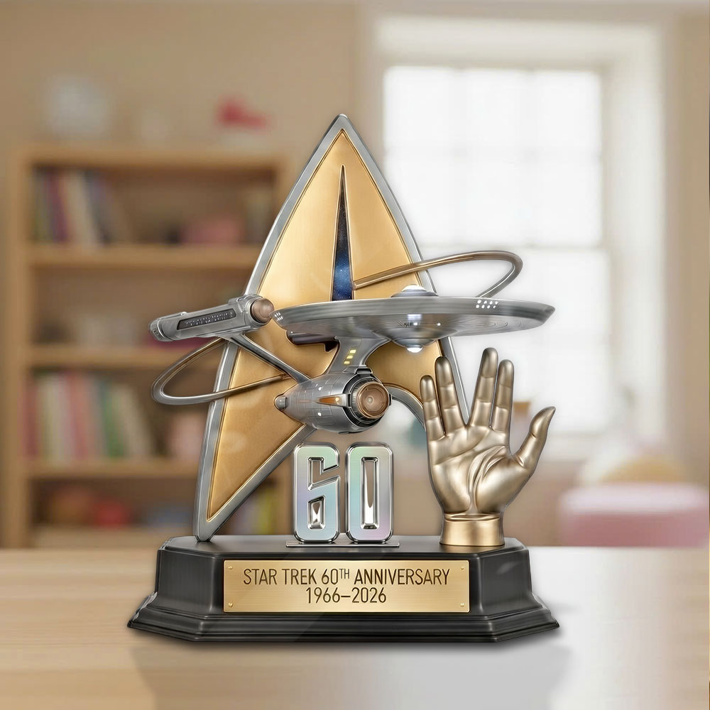 Star Trek 60th Anniversary Custom Shape Acrylic Plaque – VANDH5001
