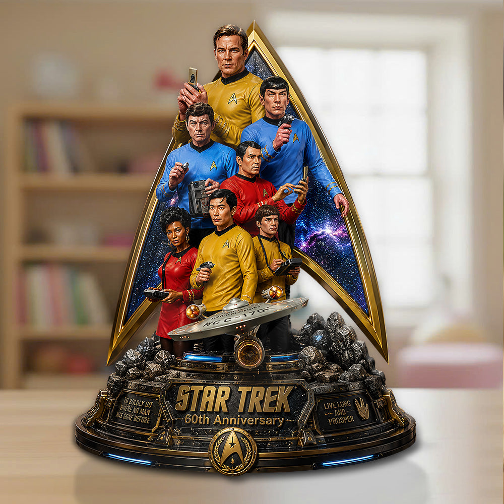 Star Trek 60th Anniversary Custom Shape Acrylic Plaque – GNE7885