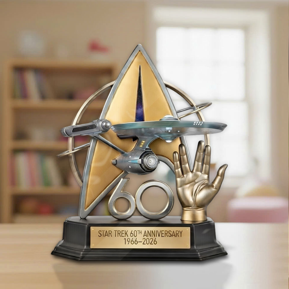 Star Trek 60th Anniversary Custom Shape Acrylic Plaque – VANDH5005
