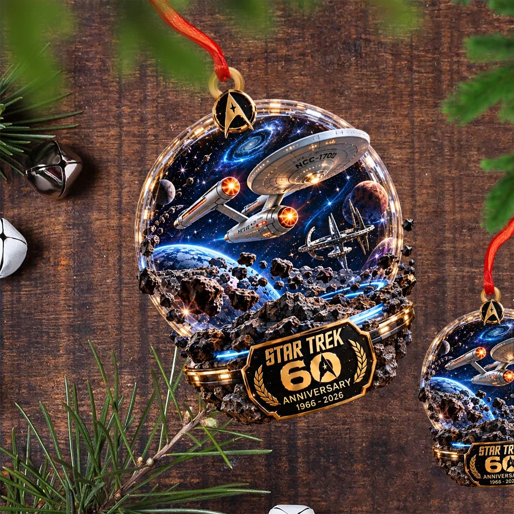 Star Trek 60th Anniversary Custom Shape 2-side Printed Acrylic Ornament – TANTN25967