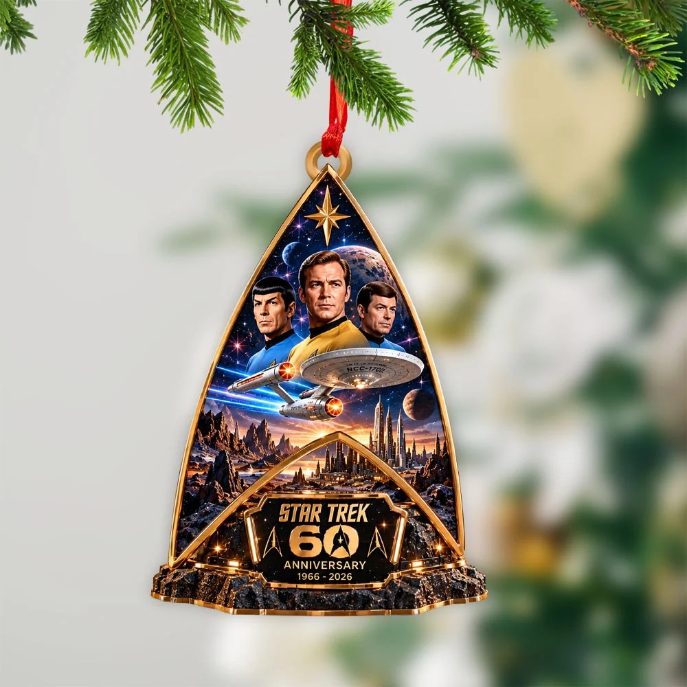 Star Trek 60th Anniversary Custom Shape 2-side Printed Acrylic Ornament – TANTN25966