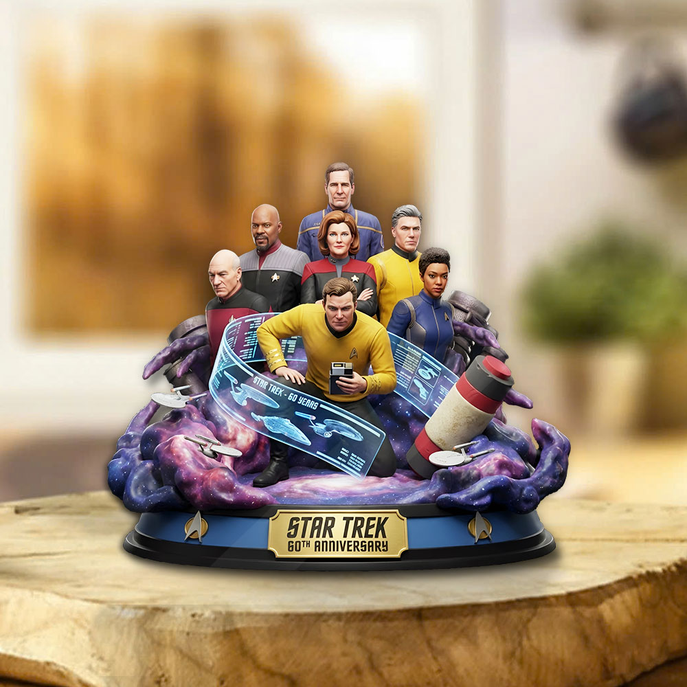 Star Trek 60th Anniversary 2026 Custom Shape Acrylic Plaque – TMTHU3811