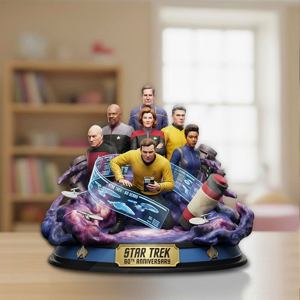 Star Trek 60th Anniversary 2026 Custom Shape Acrylic Plaque – TMTHU3811