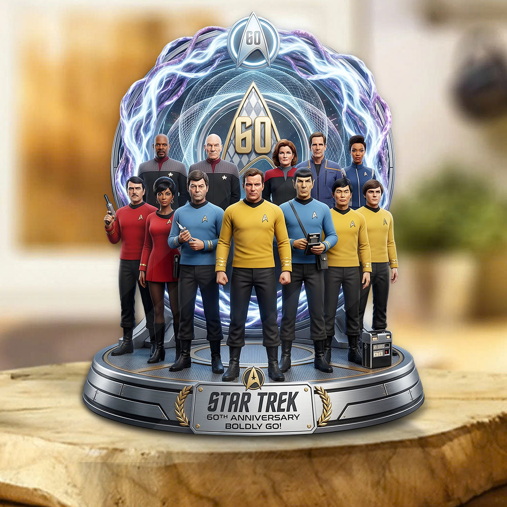 Star Trek 60th Anniversary 2026 Custom Shape Acrylic Plaque – TMTHU4938