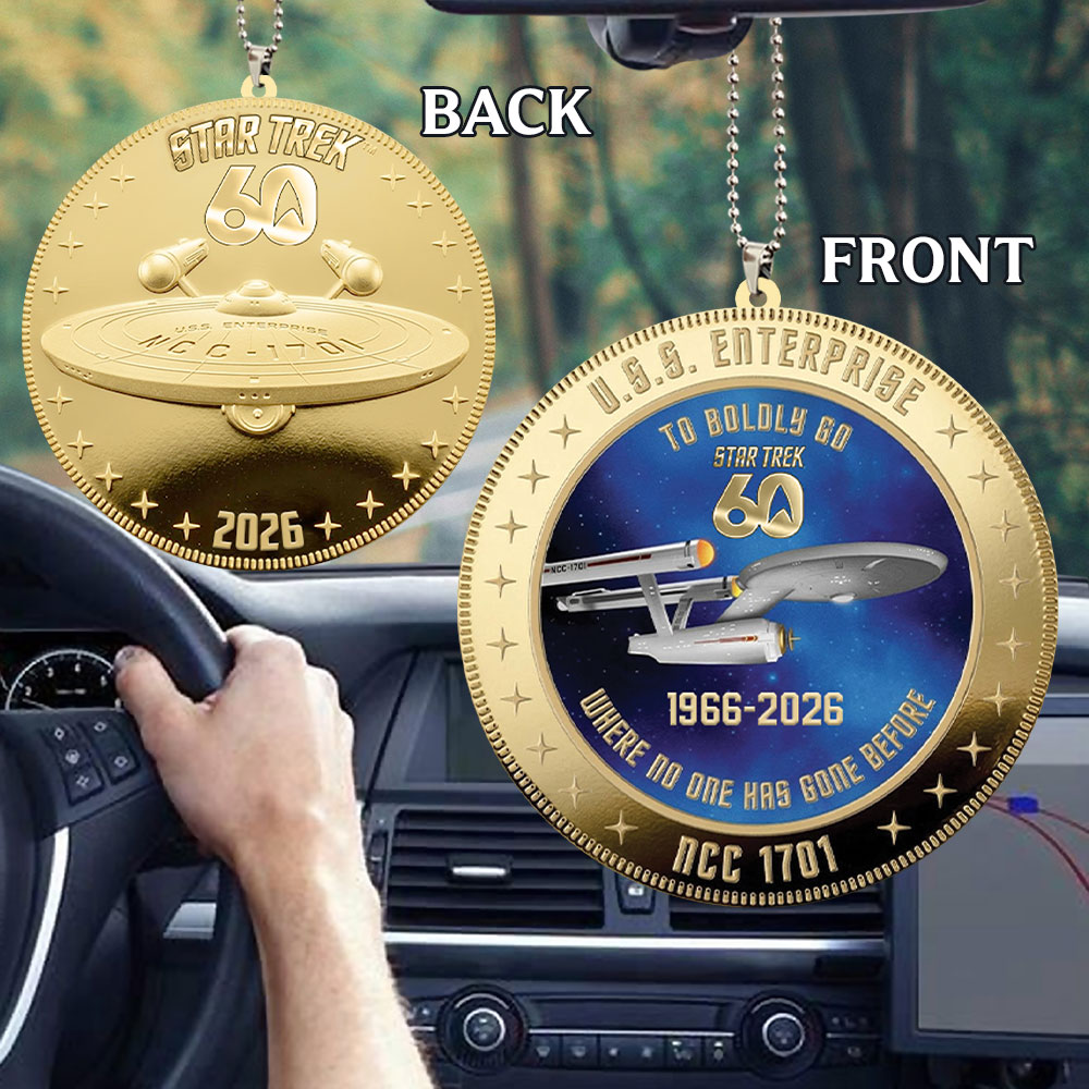 Star Trek 60th Anniversary Custom shape 2-sided Acrylic Car Ornament – MAITM15249