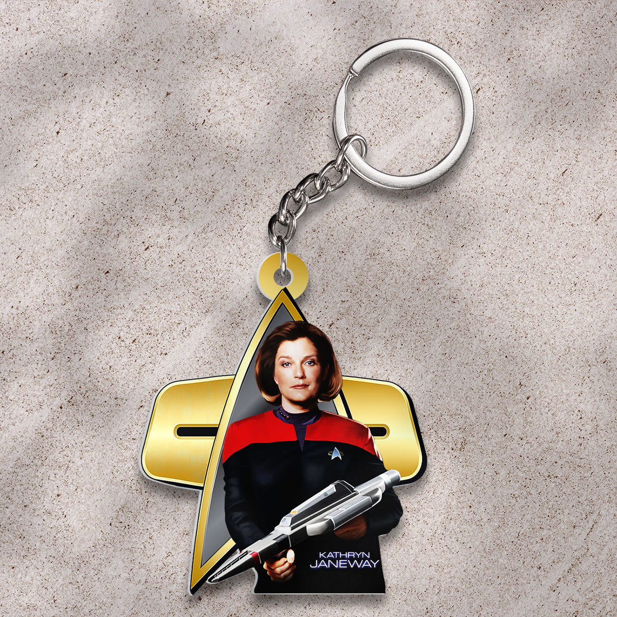Star Trek: Voyager Custom Shape 2-Side Printed Keychain – HOATT12449