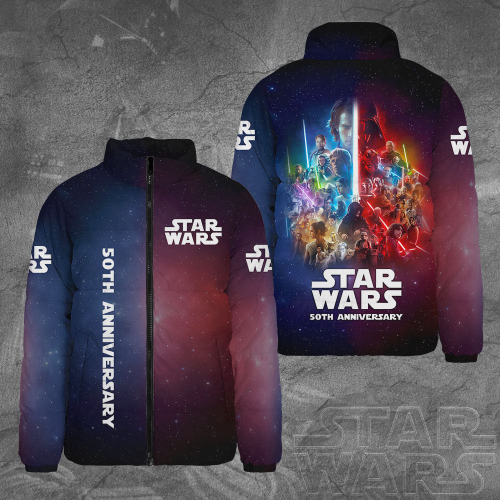 Star Wars 3D Stand Collar Puffer Jacket – TMTHU2361