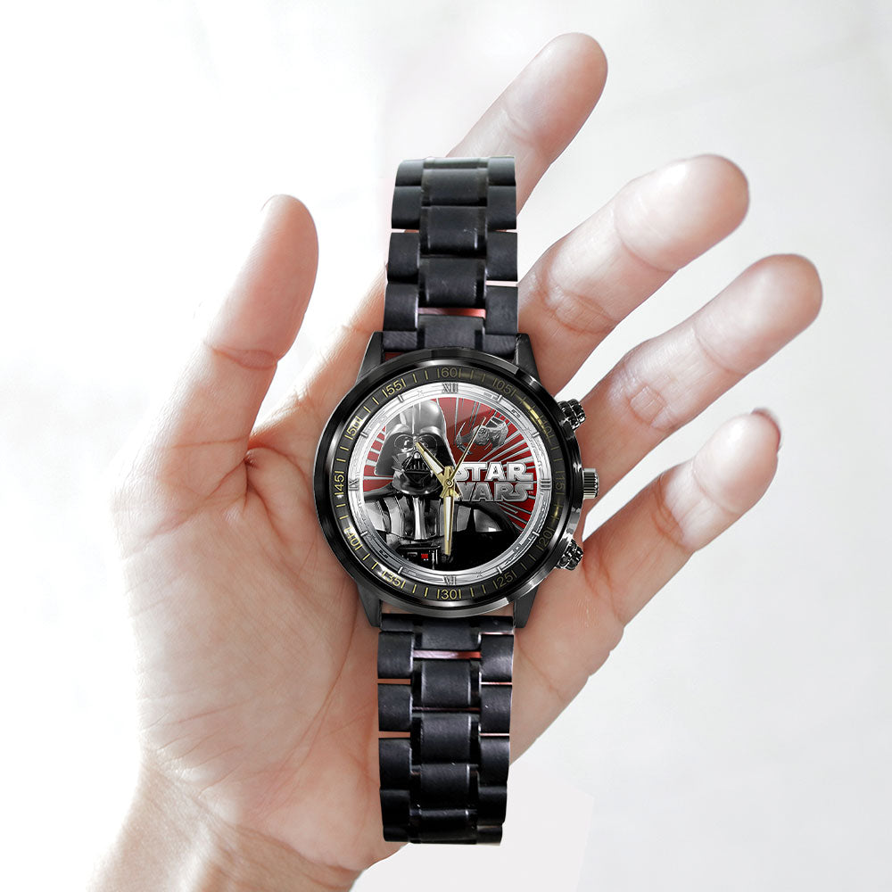 Star Wars Black Stainless Steel Watch – GNE 369