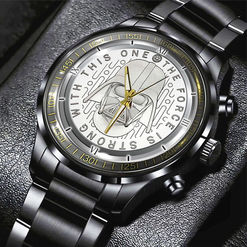 Star Wars Black Stainless Steel Watch – GNE 404
