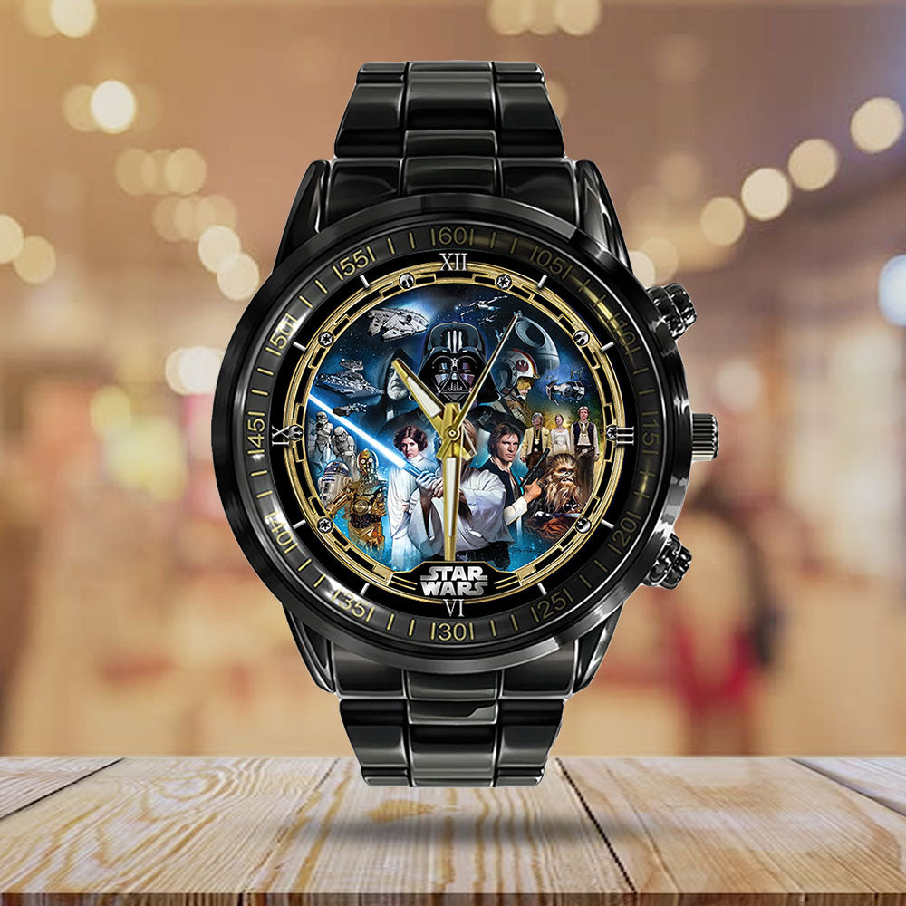 Star Wars Black Stainless Steel Watch – GNE 451