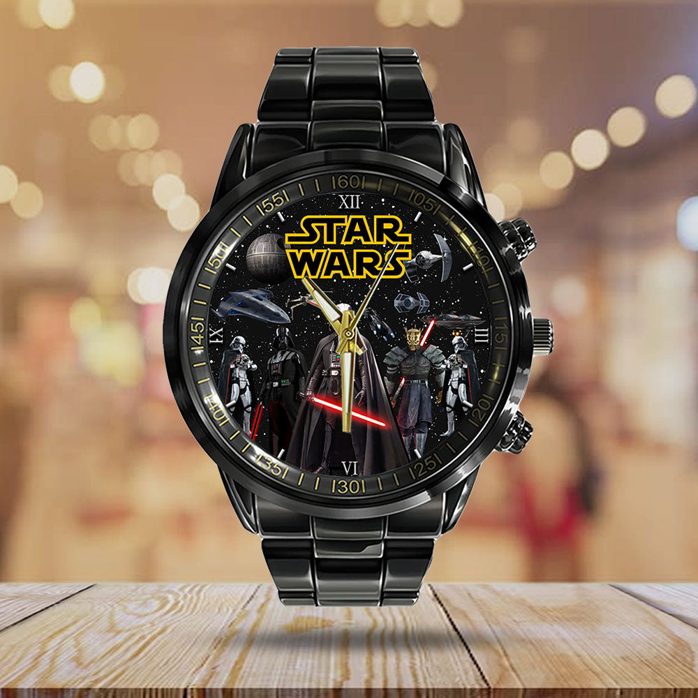 Star Wars Black Stainless Steel Watch – GNE 453