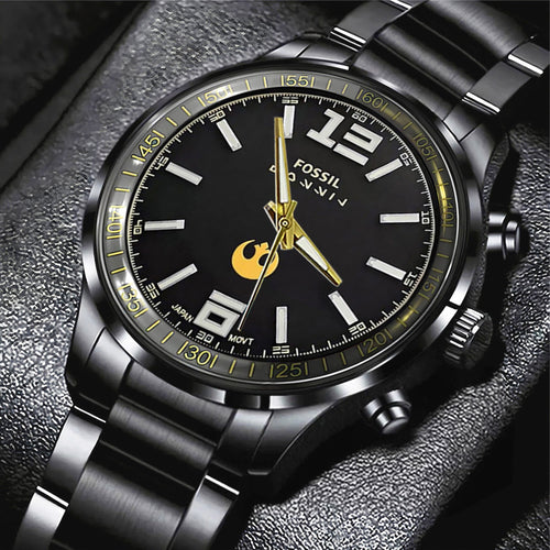 Star Wars Black Stainless Steel Watch – GNE5704