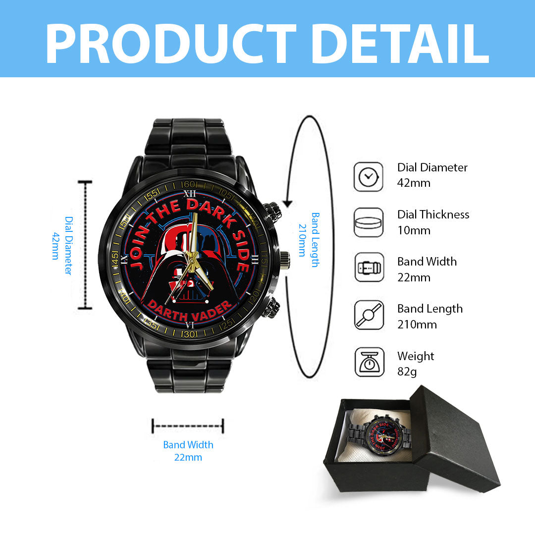 Star Wars Black Stainless Steel Watch – HOATT14340
