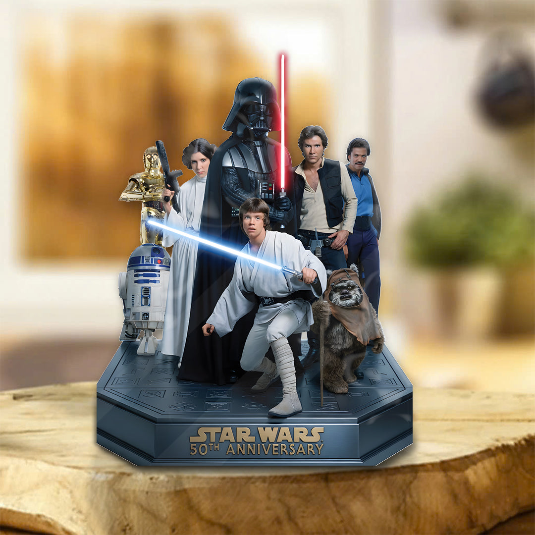 Star Wars 50th Anniversary Custom Shape Acrylic Plaque – TMTHU4709