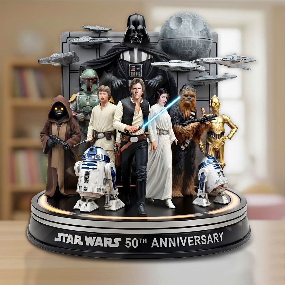 Star Wars 50th Anniversary Custom Shape Acrylic Plaque – TMTHU4766