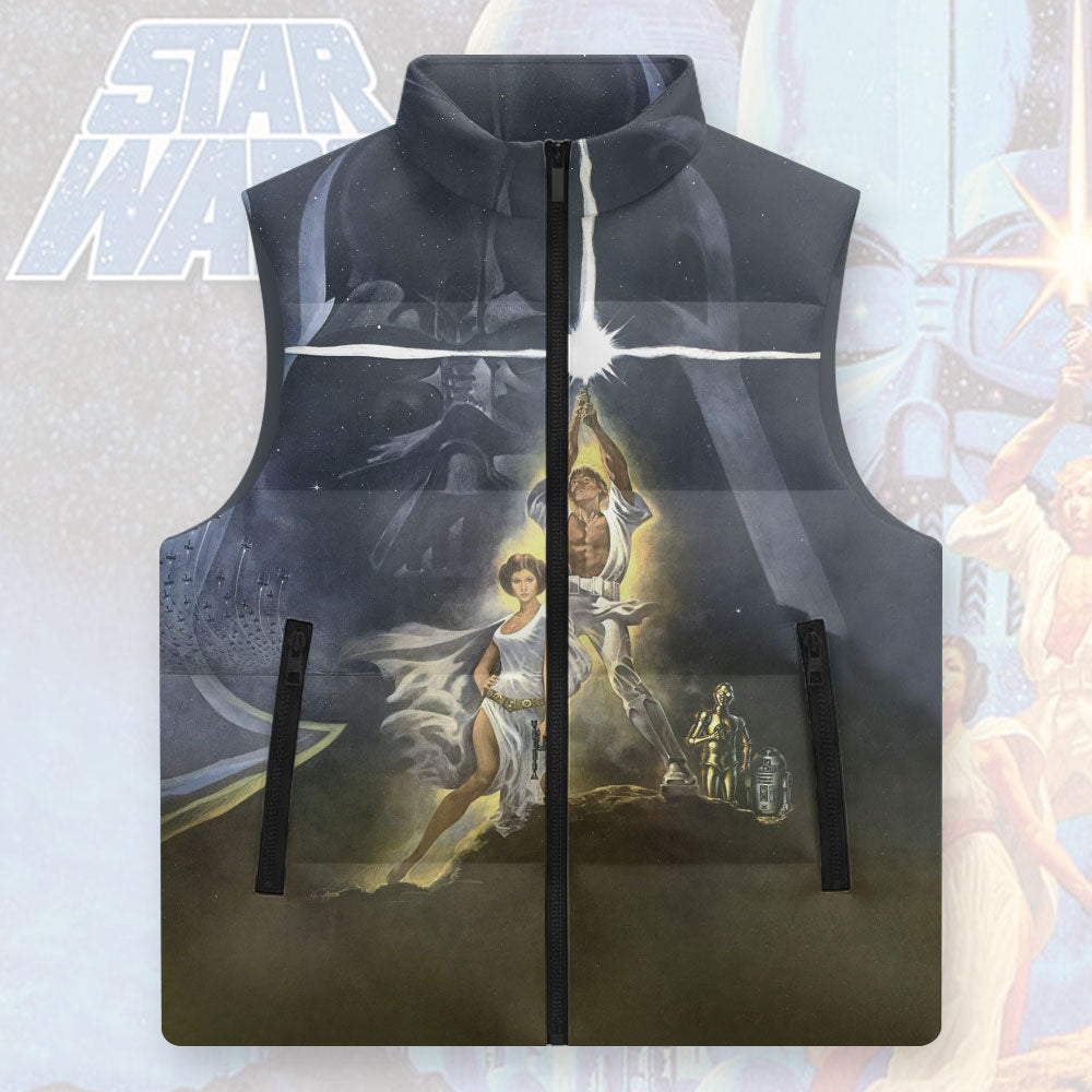 Star Wars 50th Anniversary 3D Sleeveless Down Jacket – TMTHU1652