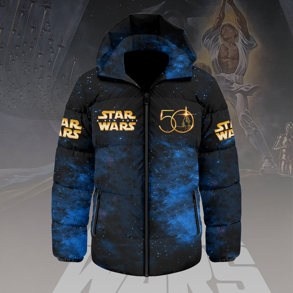 Star Wars 50th Anniversary Thickened Down Hooded Jacket – HOATT15079