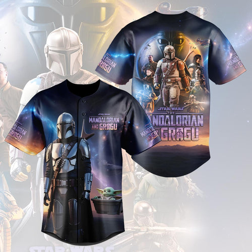 Star Wars: The Mandalorian and Grogu Baseball Jersey – HOATT18423