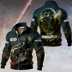 Star Wars x The Mandalorian Thick Knit Fleece Jacket – TMTHU2583