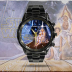 Star Wars Black Stainless Steel Watch – HOATT 4685