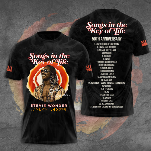 Stevie Wonder Songs in the Key of Life 50th Anniversary 3D Apparel – GNE6204