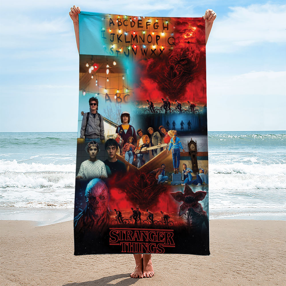 Stranger Things Rectangle Beach Towel – TMTHU3250