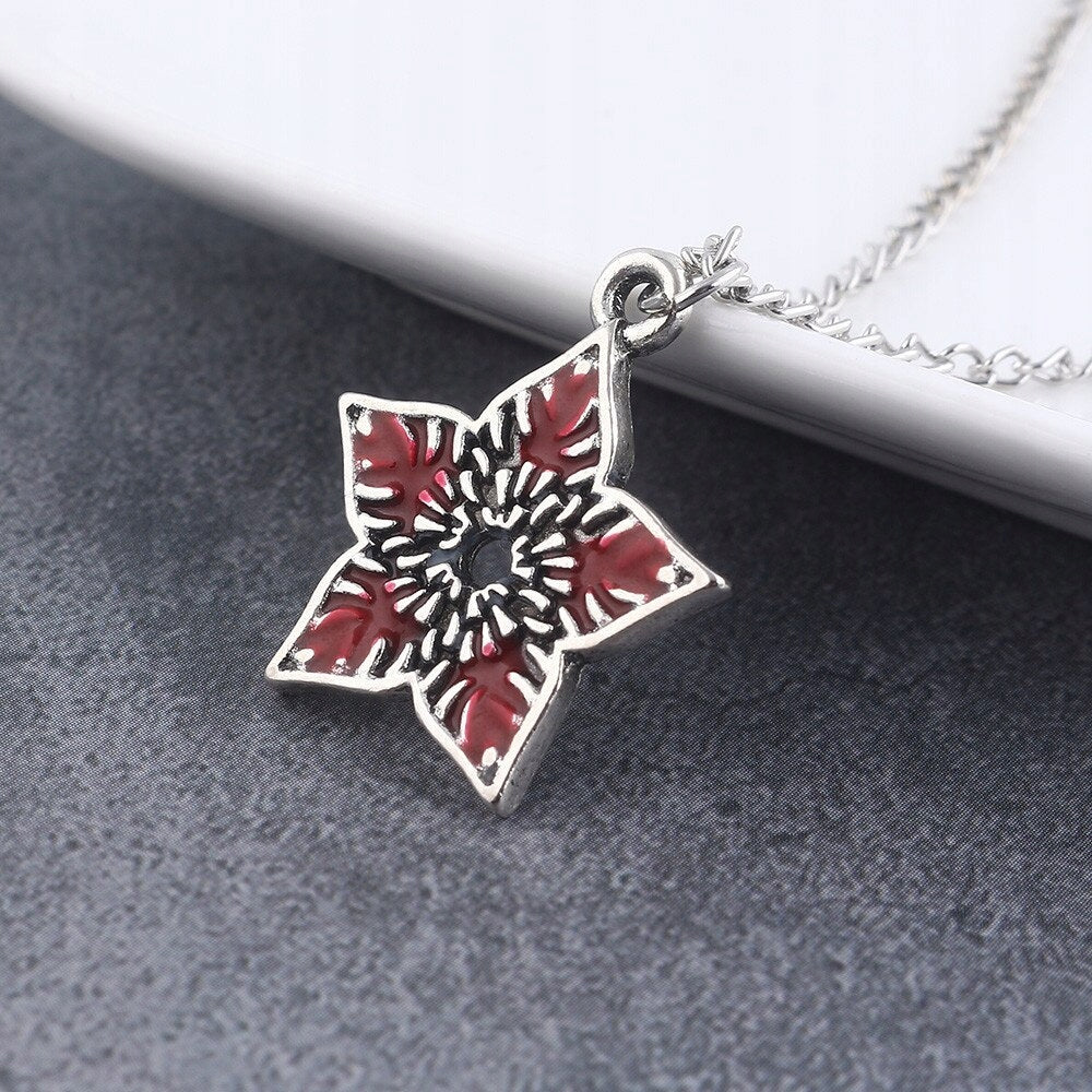 Stranger Things Demogorgon Flower Pendant Necklace – MAITMDROP149