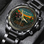 Stranger Things 10th Anniversary Coin 2026 Black Stainless Steel Watch – TANTN19007