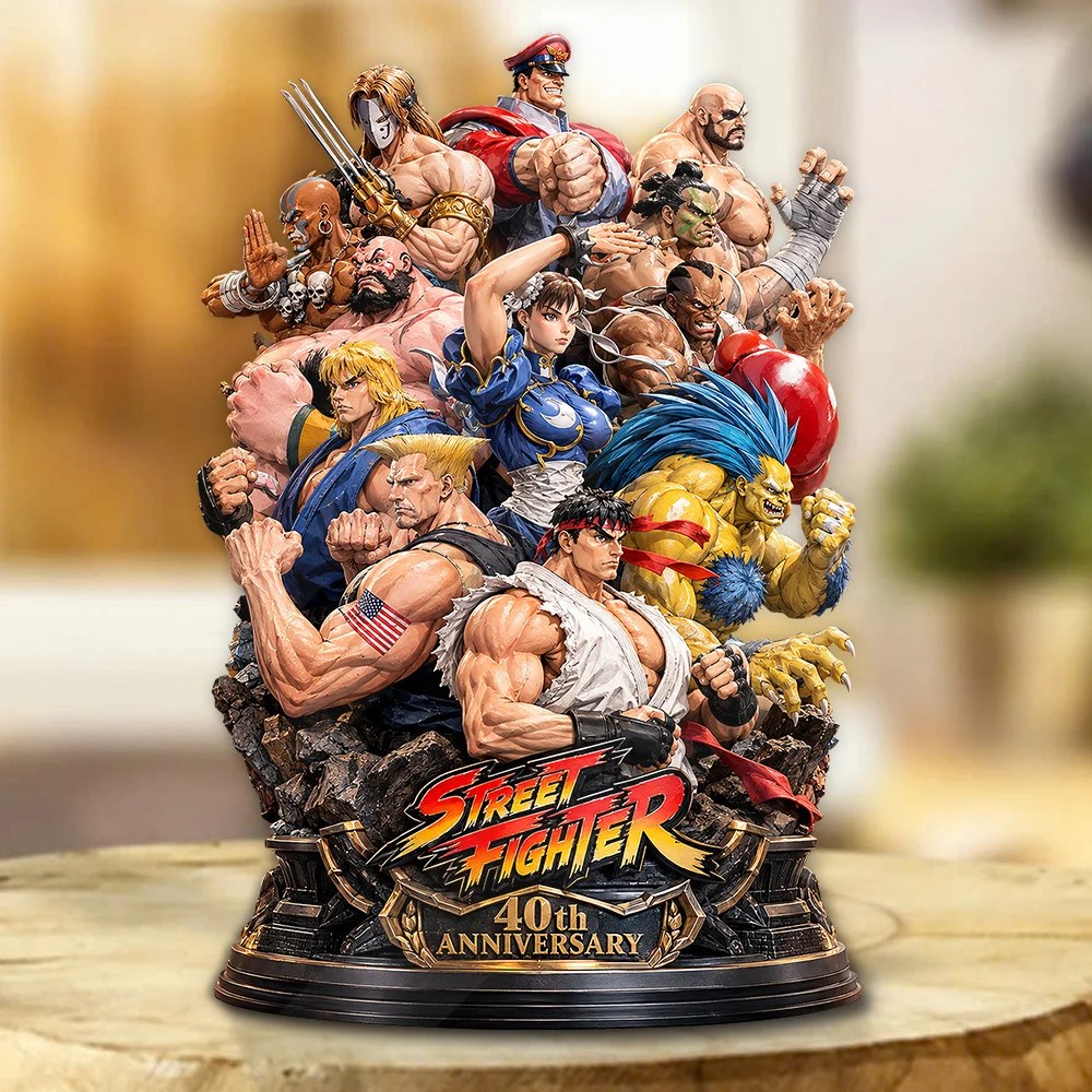 Street Fighter 40th Anniversary Custom Shape Acrylic Plaque – GNE8483