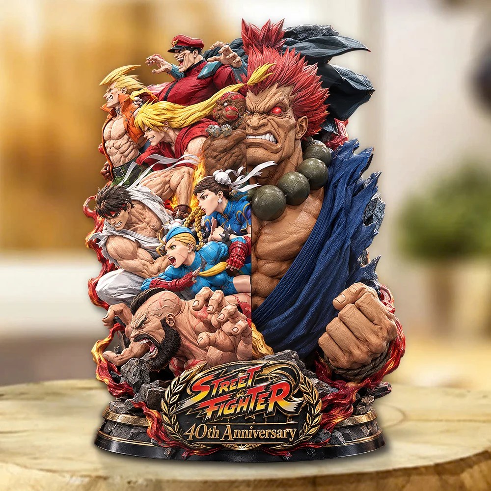 Street Fighter 40th Anniversary Custom Shape Acrylic Plaque – GNE8482