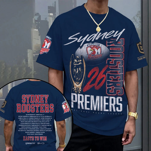 Sydney Roosters 2026 NRL Premiers 3D Apparel – MAITM15305