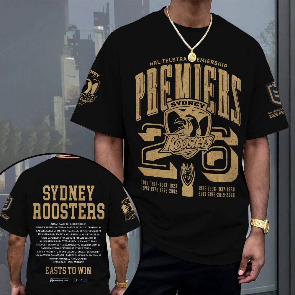 Sydney Roosters 2026 NRL Premiers 3D Apparel – MAITM15306