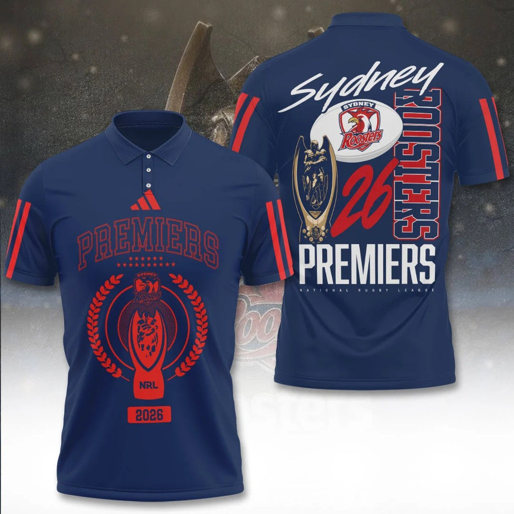 Sydney Roosters 2026 NRL Premiers 3D Apparel – TANTN26176