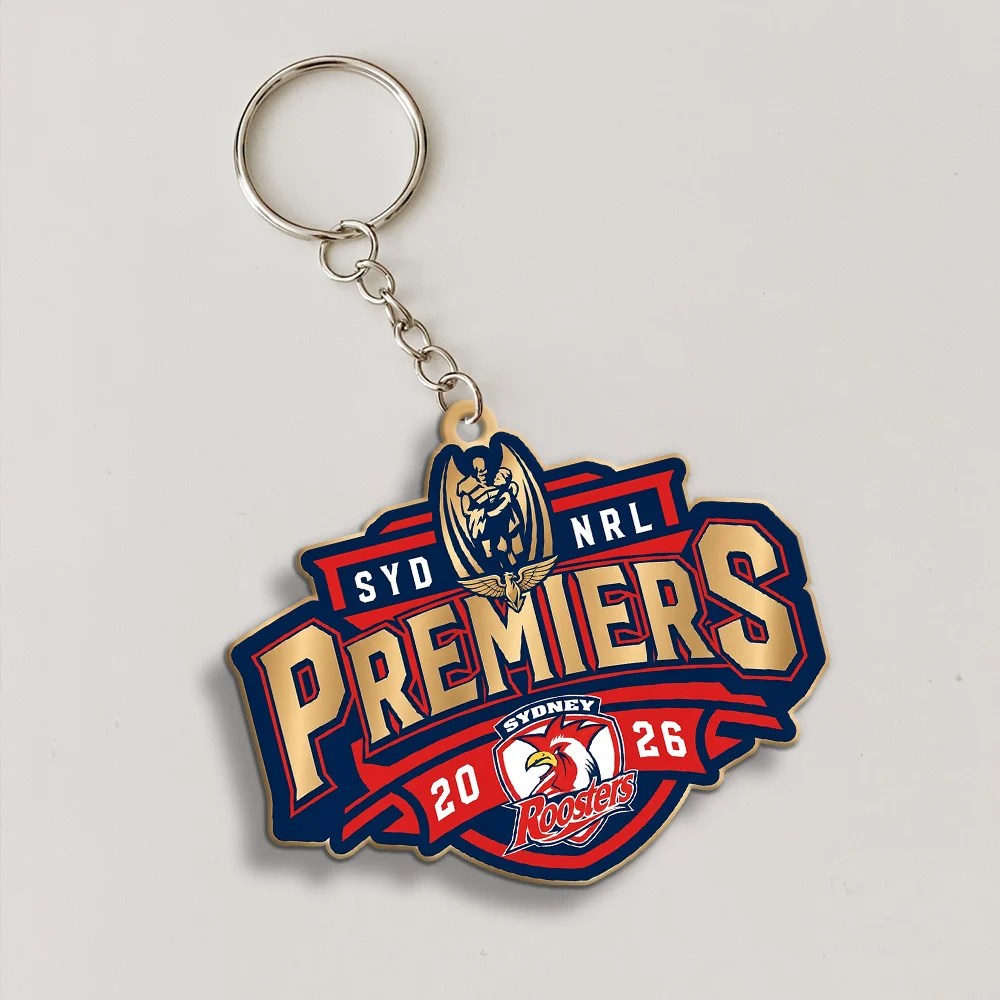 Sydney Roosters 2026 NRL Premiers Custom Shape 1-sided Keychain – MAITM15307