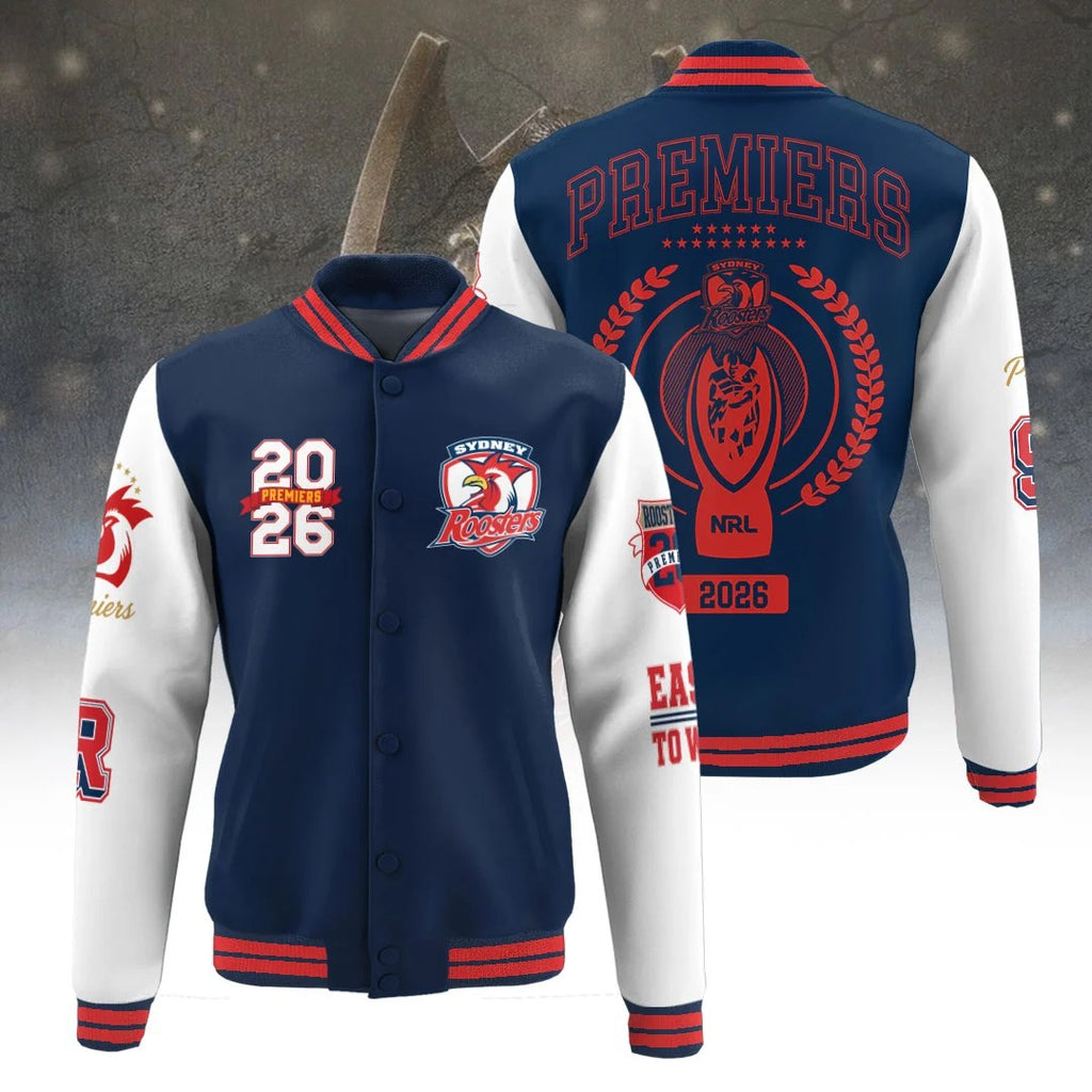 Sydney Roosters 2026 NRL Premiers Varsity Jacket – TANTN25936