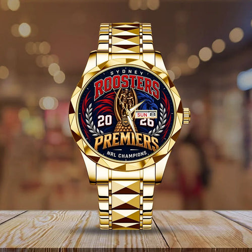 Sydney Roosters 2026 Premiers Alloy Luxury Quartz Watch – TMTHU9759
