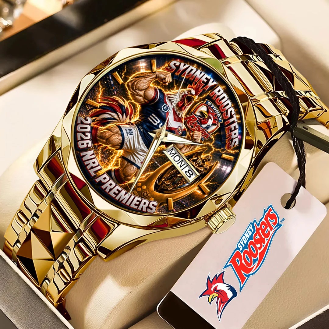 Sydney Roosters 2026 Premiers Alloy Luxury Quartz Watch – TMTHU9765