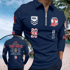 Sydney Roosters 2026 Premiers Zip Polo Shirt – HOATT21447