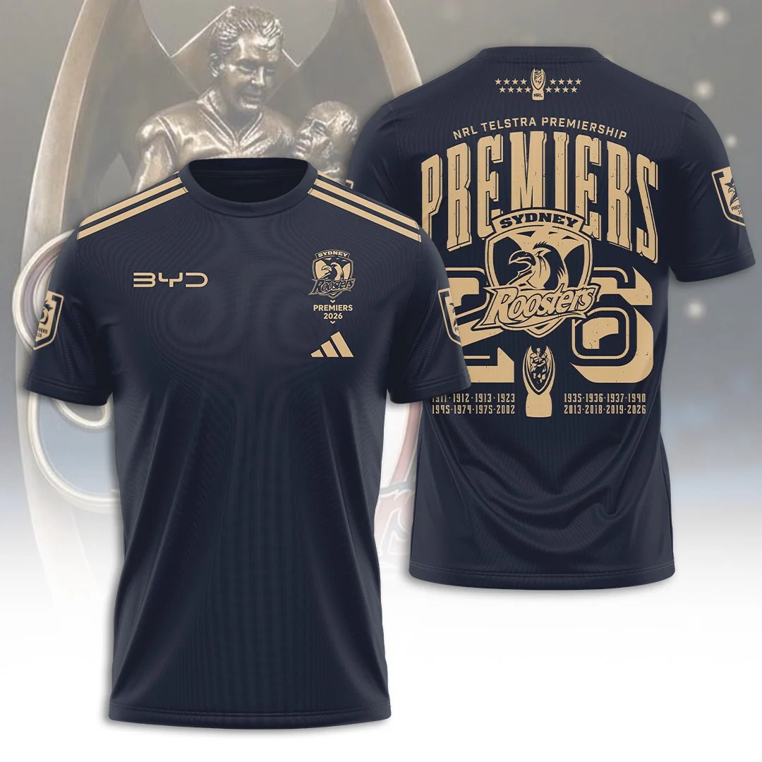 Sydney Roosters 2026 NRL Premiers 3D Apparel – TANTN25930