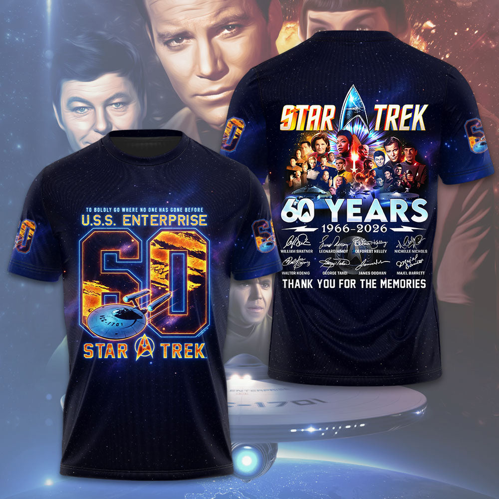 Star Trek 60th Anniversary 2026 3D Apparel – TMTHU4443