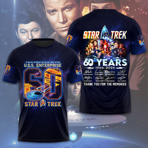 Star Trek 60th Anniversary 2026 3D Apparel – TMTHU4443