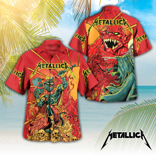 Metallica 3D Hawaiian Apparel – TANTN 12163