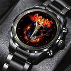 AC/DC Black Stainless Steel Watch – TANTN 12282