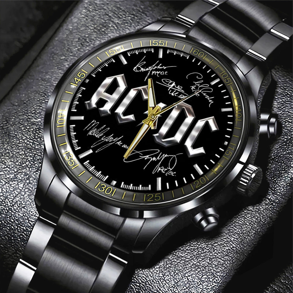 AC/DC Black Stainless Steel Watch – TANTN 13226