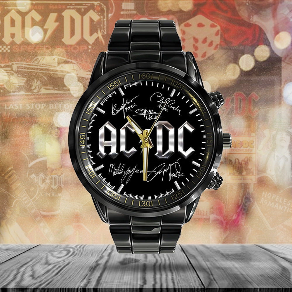 AC/DC Black Stainless Steel Watch – TANTN 13226